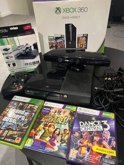 Xbox 360, 250GB + KINEKT