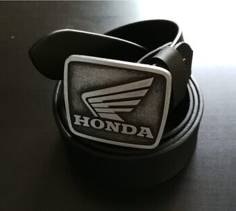 Luxusní kožený opasek s přezkou HONDA - nový, nepoužitý