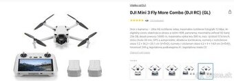 Predám dron DJI Mini 3 PRO - 1