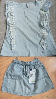 Nové tričko so suknickou 110/116 Tchibo