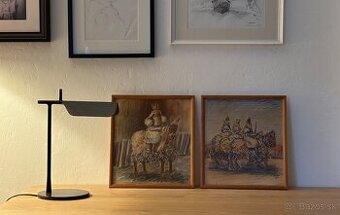 Diptych Jízda králů - neznámy autor, 1956