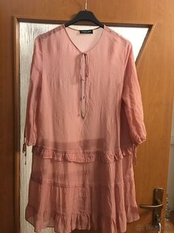 TWINSET originál dámske/pudrove saty S/M