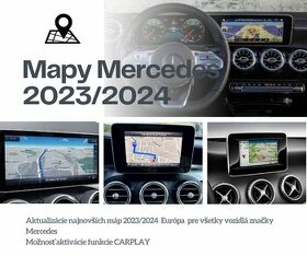 Aktualizácia navigácie Mercedes MAPY 2023 /  2024 SD/USB