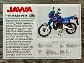 Prospekt - Jawa 593 Enduro Sport ( 1995 )