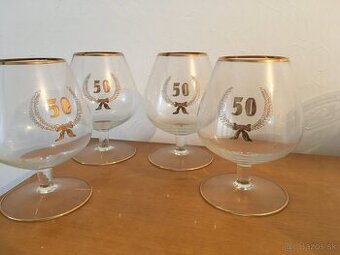 Jubilejné poháre 50 a tanier 65
