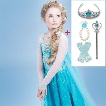 šaty/kostým Frozen ELSA č.122/128