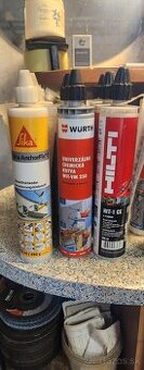 Chemická kotva hilti, wurth, sika