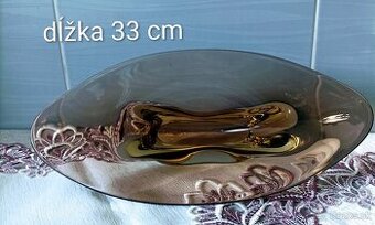 Hutné sklo - misy , váza