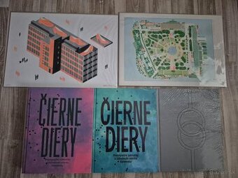 Čierne diery knihy a grafiky nové zabalené