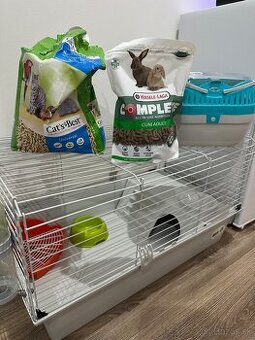 Klietka pre kralika/morča+vybava