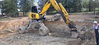Zemné ,výkopové,demolačné práce -kráčajúci bager,pavúk bager