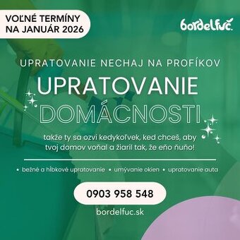 Upratovanie bytov, domov aj firiem