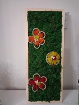 Machový obraz Kvety