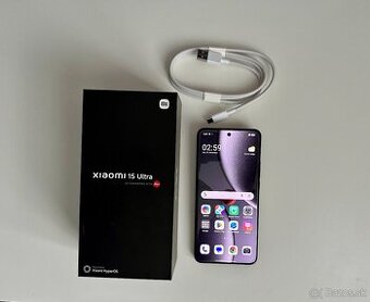 Xiaomi 15 Ultra 16GB/ 512 GB cierny, TOP STAV, ZARUKA