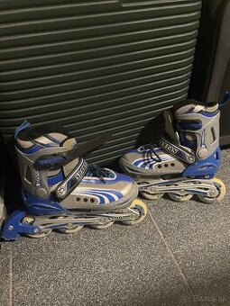 Detské kolieskové korčule, veľkosť nadstaviteľná 34 až 37