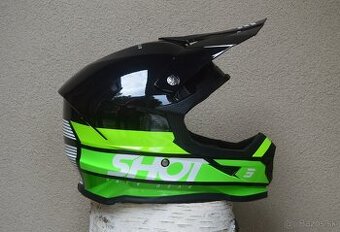 Prilba helma MX zelená čierna