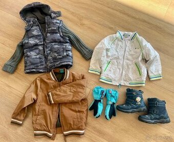 Zimná bunda 2/3/4 roky  + Topanky zimné 28 veľkosť