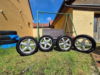 Predám ORIGINÁL HLINIKOVÉ DISKY VW 16 - 5x112 + ZIMNÉ GUMY