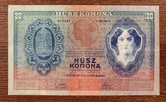 Staré bankovky 10 korun 1907 VZÁCNÁ