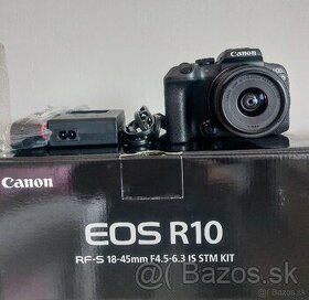 Canon EOS R10 + objektív 18-45 nový REZERVOVANÉ