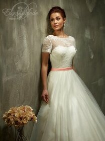 svadobné šaty biele veľkosť 42 - 1