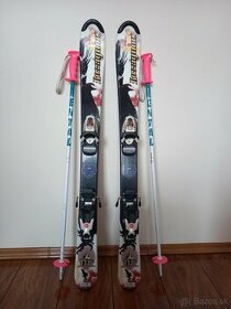 Detské lyže , lyžiarky  rossignol + palice - 1