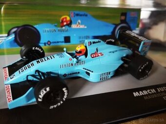 Predám kovový model formule 1 March JUDD - 1988, 1:43,