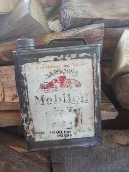 plechovica MOBILOIL PRAHA.