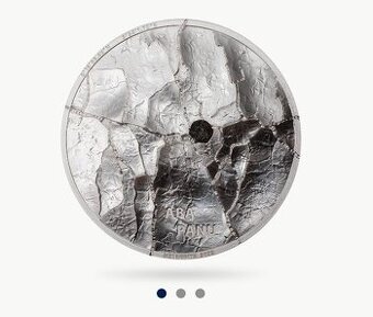 Strieborná minca-Dopady meteoritu - Aba Panu 1 oz - 2022