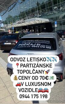 Letiskový transfer, odvoz na letisko, preprava osôb