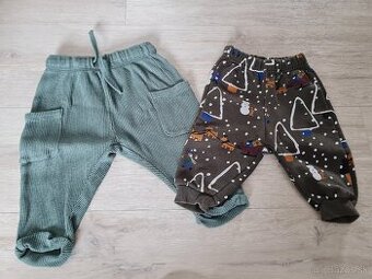 HM + Zara veľ 74 nohavice
