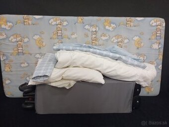 Cestovná postieľka+ matrac+ vankúš/perinka