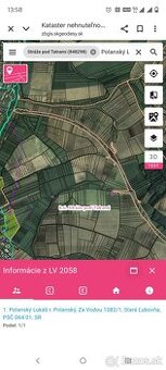 Pozemky orná pôda Stráže pod Tatrami 2444m2. - 1