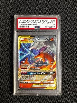 Team Up (Tag Team)	graded pokemon card slab	Reshiram chariza