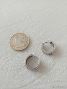 Strieborné náušnice kruhy malé