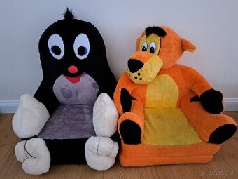 Plysove rozkladacie kresielka - cena spolu