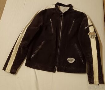 Pánska kožená bunda veľ.L-stav novej(pravá koža)