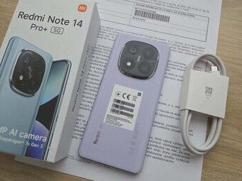Xiaomi Redmi Note 14 Pro+ 12GB/512GB,top stav,fialovy,zaruka