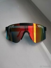 Športové slnečné okuliare Pit Viper (čierne-oranžové sklo)