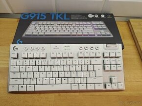 Predám herný mechanickú klávesnicu Logitech G915 TKL BIELA