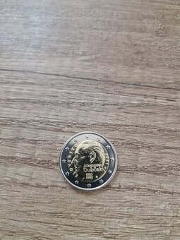 Predám krásnu 2 eurovú mincu A. DUBČEKA