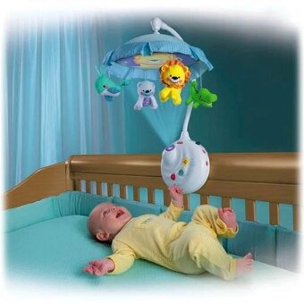 Fisher Price - hudobný kolotoč s projektorom
