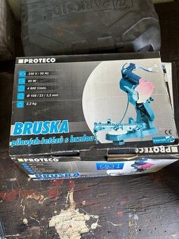 Brúska pílových reťazí s brzdou