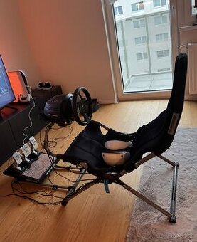 Playseat Challenge X + Thrustmaster T300RS + TLCM pedále