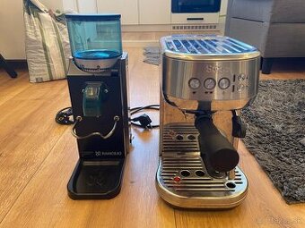 Predám kávovar Sage Bambino plus + mlynček Rancilio Rocky