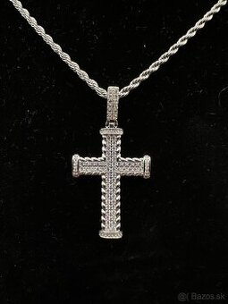 Diamond Cartel CrossLord Necklace – strieborný náhrdelník