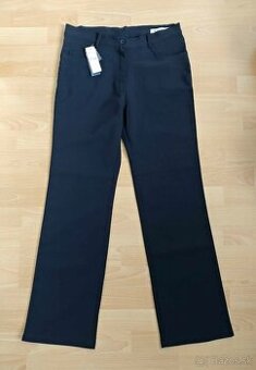 Nové dámske čierne nohavice rovného strihu (Hua Ge)