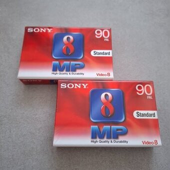 Sony Video8 MP90 kazety – 2 ks (predaj iba ako celok)