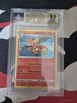 Pokemon karta Special Delivery Charizard 075 Beckett 9,5