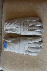 Kožené zimné rukavice pánske veľkosť L (už len biele)